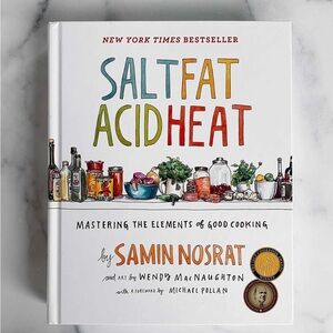 Salt, Fat, Acid, Heat Cookbook by Samin Nosrat - White